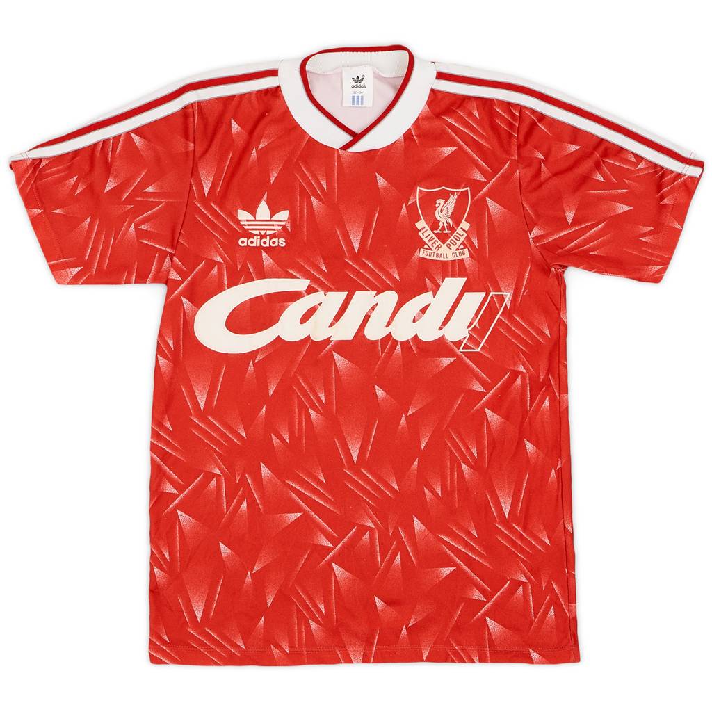 1989-91 Liverpool Home Shirt - 9/10 - (L.Boys)