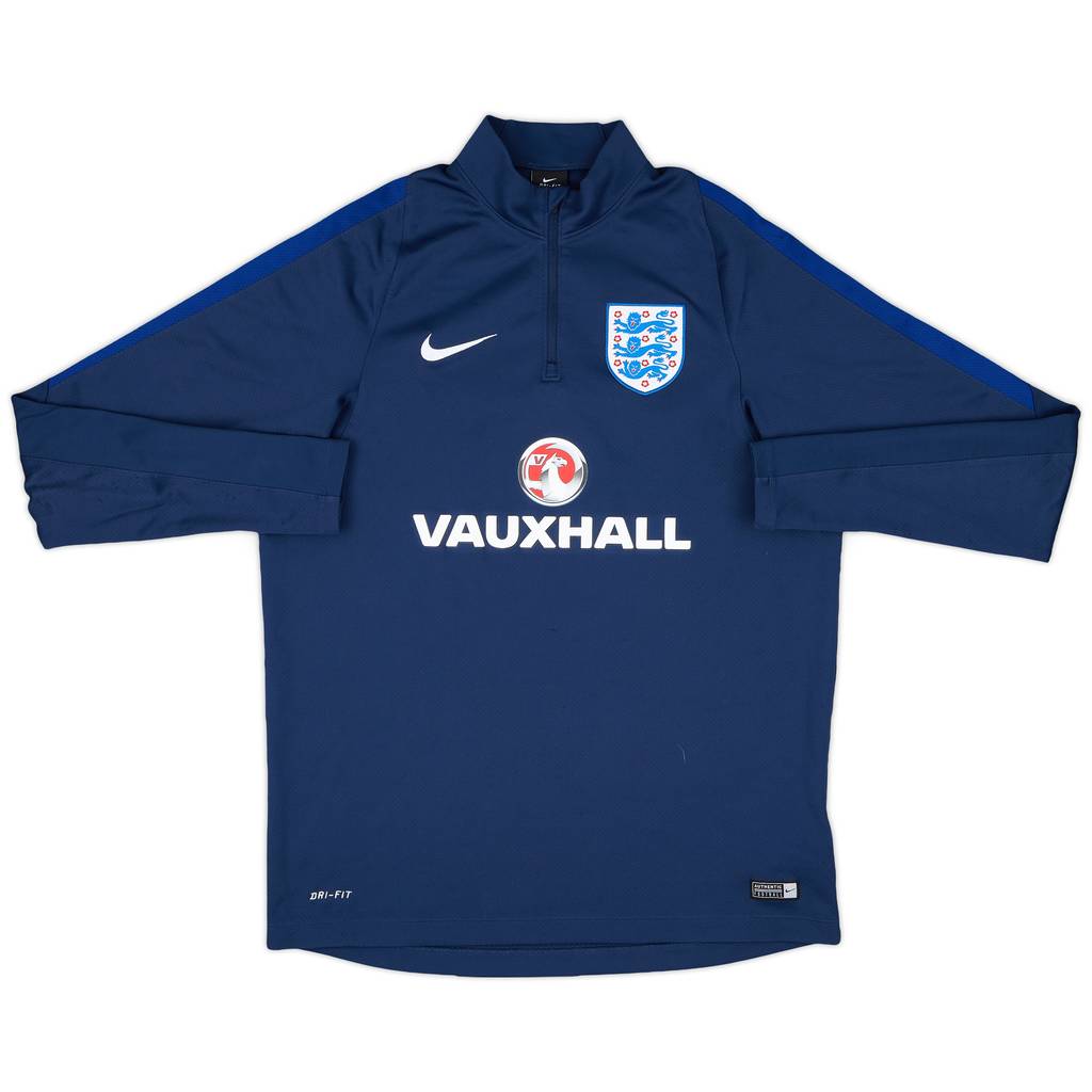 2016-17 England Nike 1/4 Zip Training Top - 9/10 - (L)