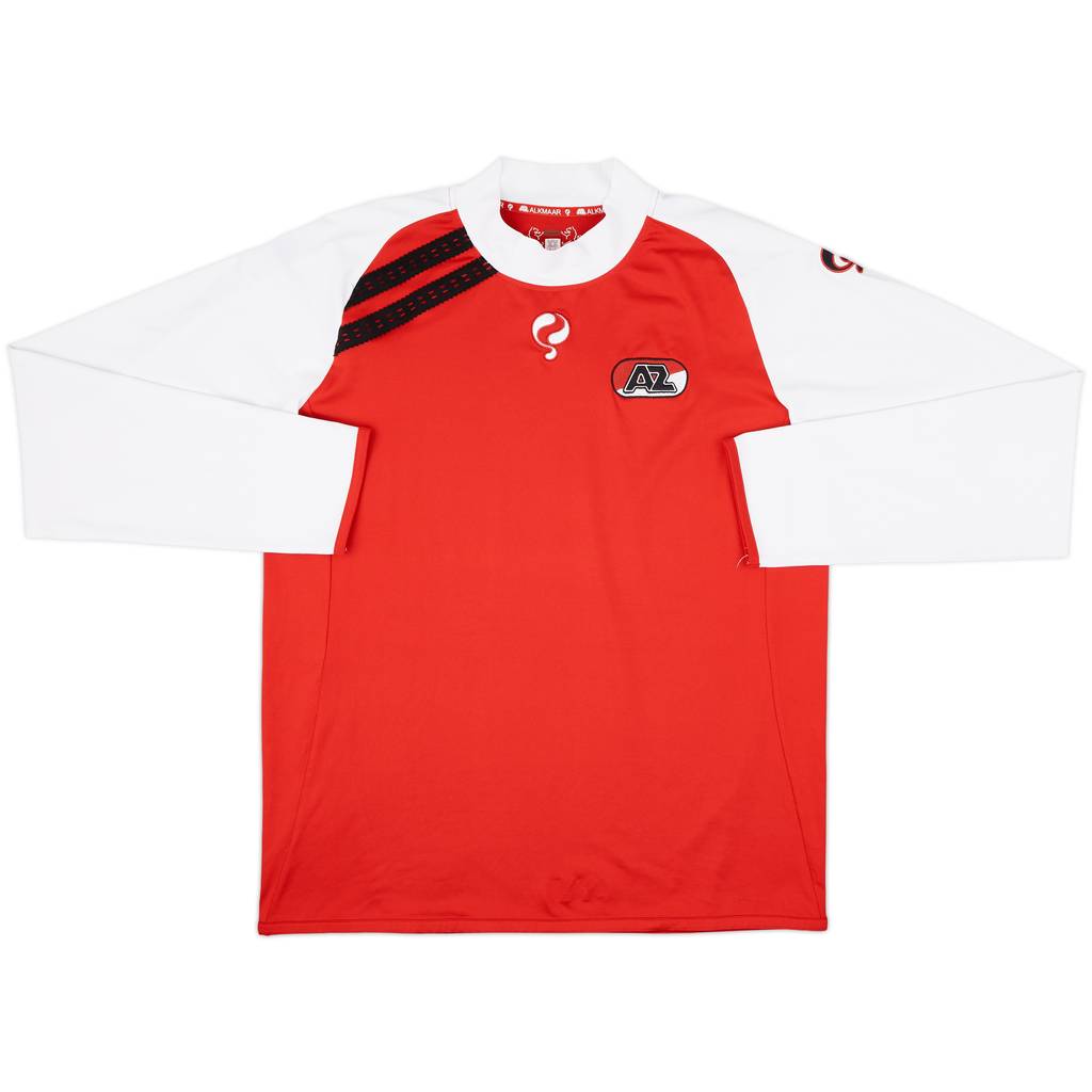 2010-11 AZ Alkmaar Home L/S Shirt - 9/10 - (XL)