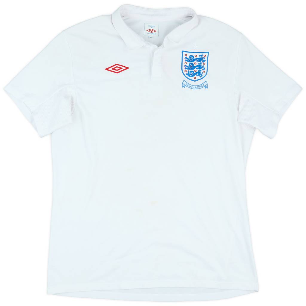 2009-10 England 'South Africa' Home Shirt - 5/10 - (L)