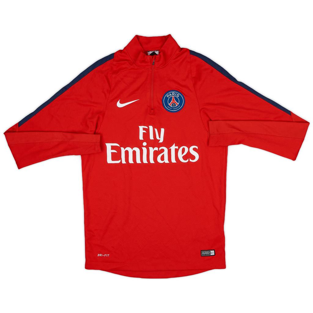 2016-17 Paris Saint-Germain Nike 1/4 Zip Drill Top - 8/10 - (S)