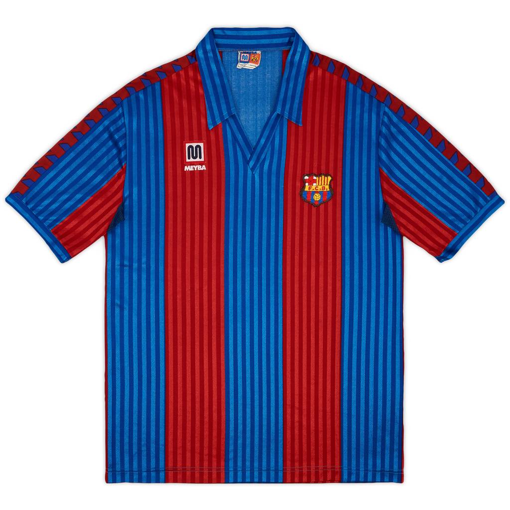 1989-92 Barcelona Home Shirt - 8/10 - (XL)