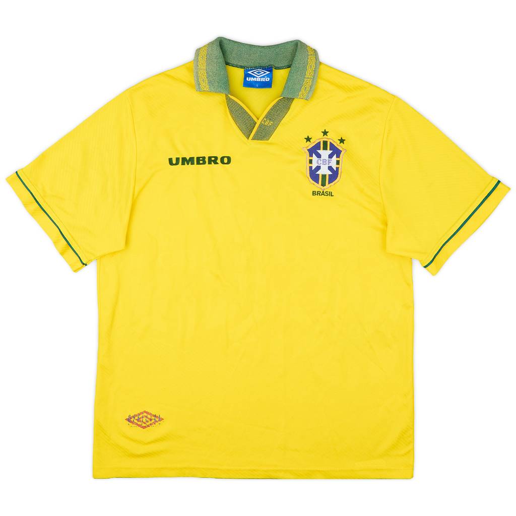1993-94 Brazil Home Shirt - 6/10 - (L)