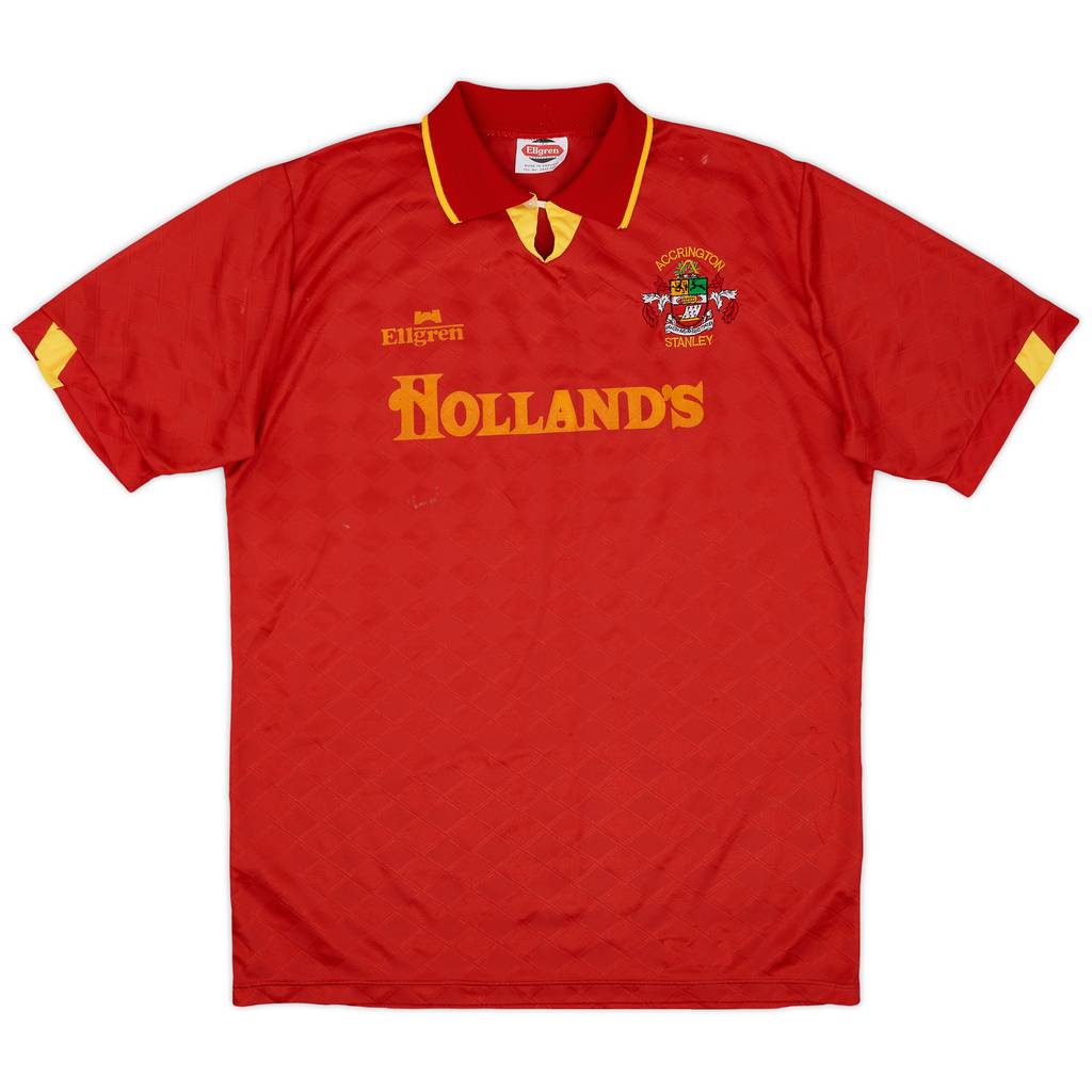 1991-92 Accrington Stanley Home Shirt - 8/10 - (L)