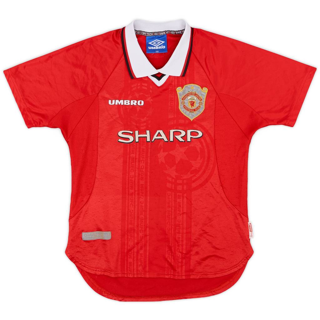 1997-00 Manchester United CL Shirt - 4/10 - (L.Boys)