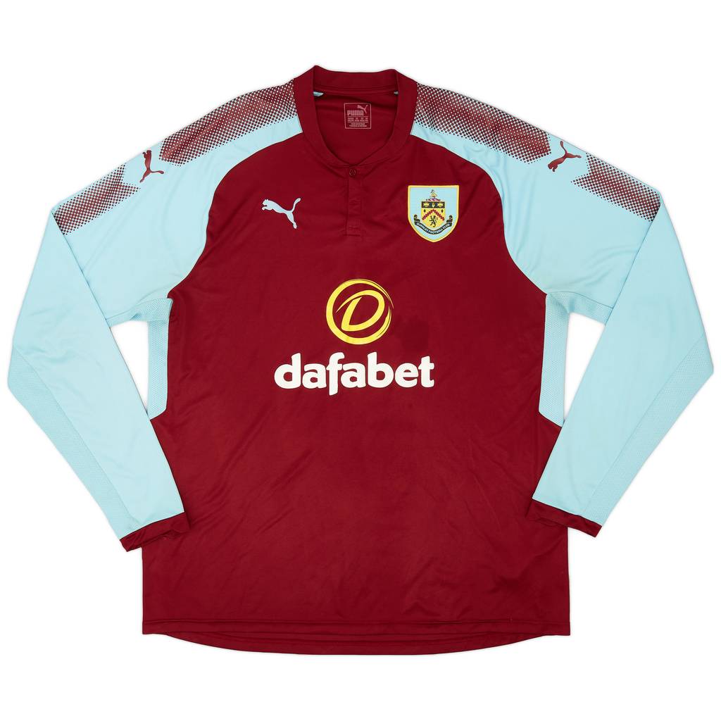 2017-18 Burnley Home L/S Shirt - 7/10 - (XXL)