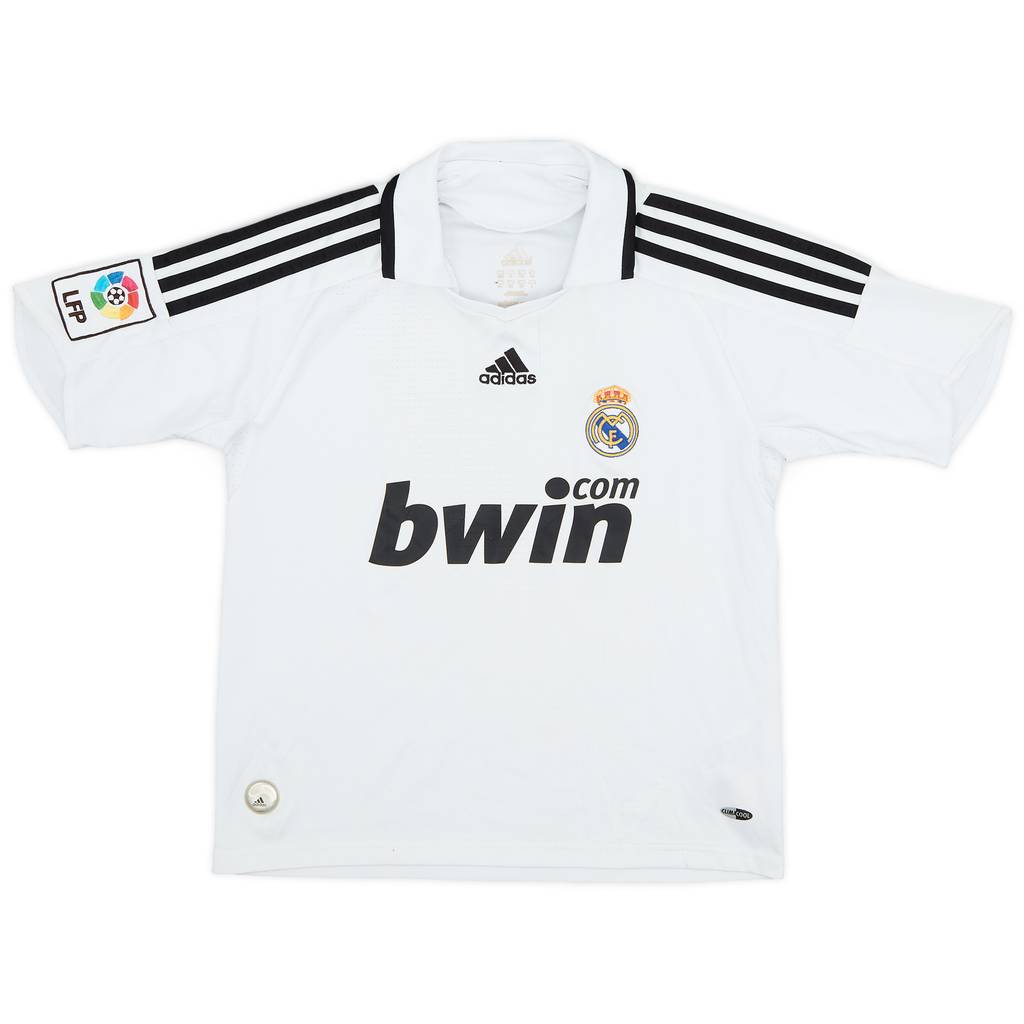 2008-09 Real Madrid Home Shirt - 6/10 - (M.Boys)