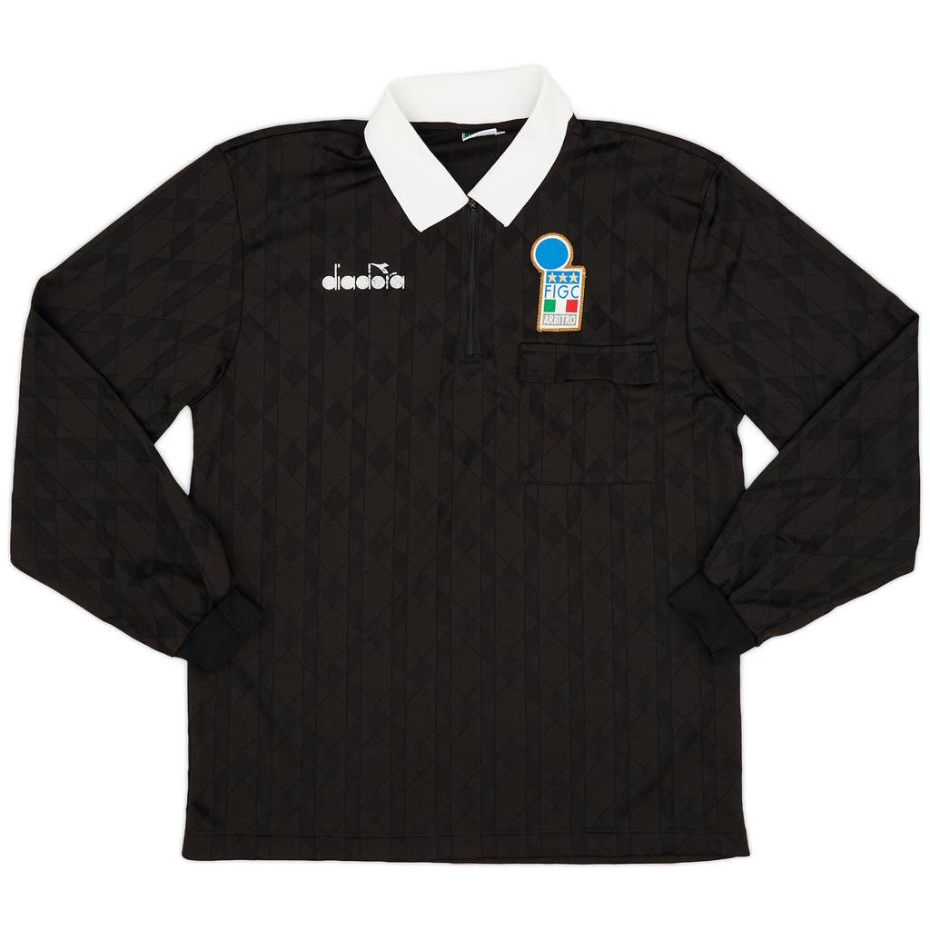 1990s Italy FIGC Diadora Referee L/S Shirt - 6/10 - (L)
