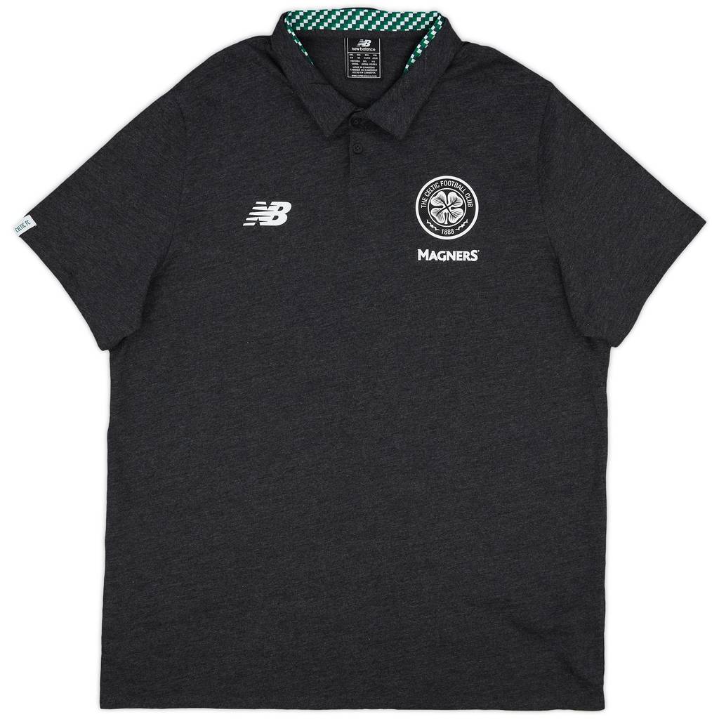 2017-18 Celtic New Balance Polo Shirt - 9/10 - (XXL)