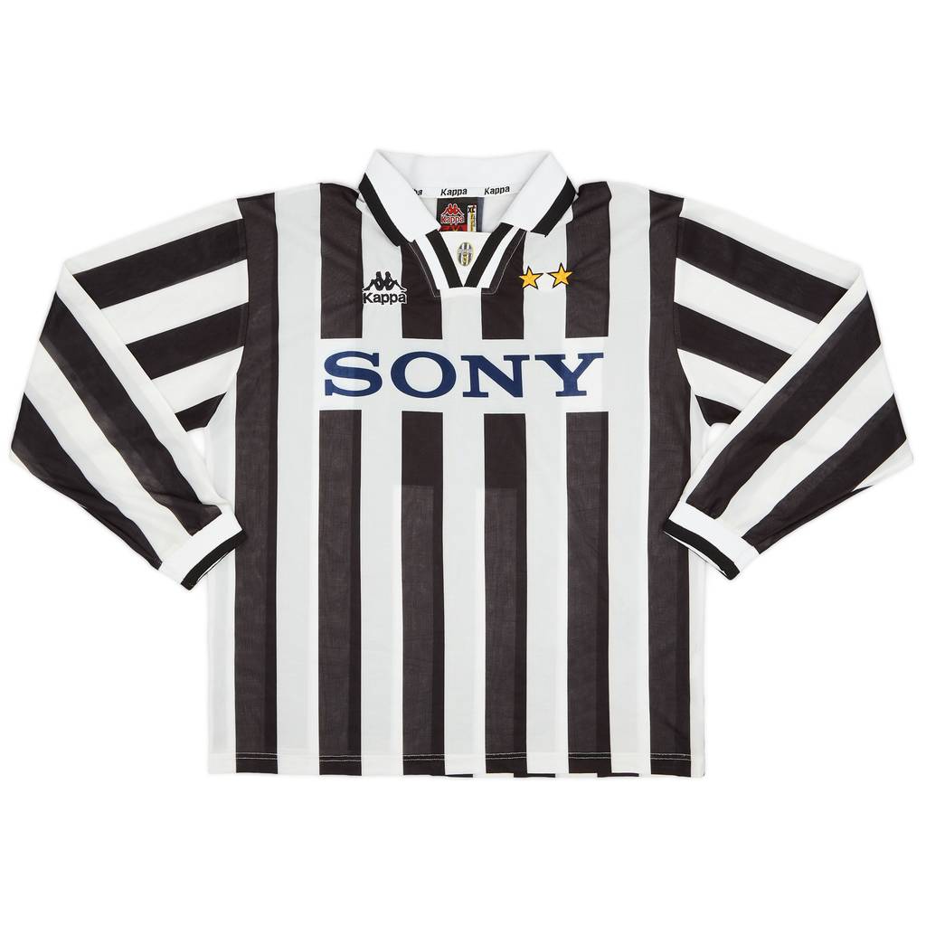 1995-97 Juventus Home L/S Shirt - 8/10 - (XL)