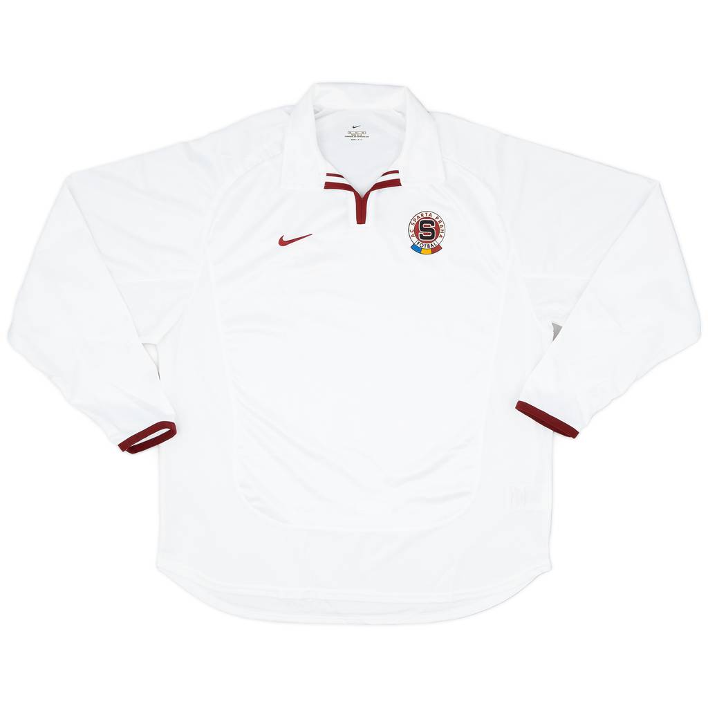 2001-02 Sparta Prague Player Issue Away L/S Shirt - 9/10 - (XL)