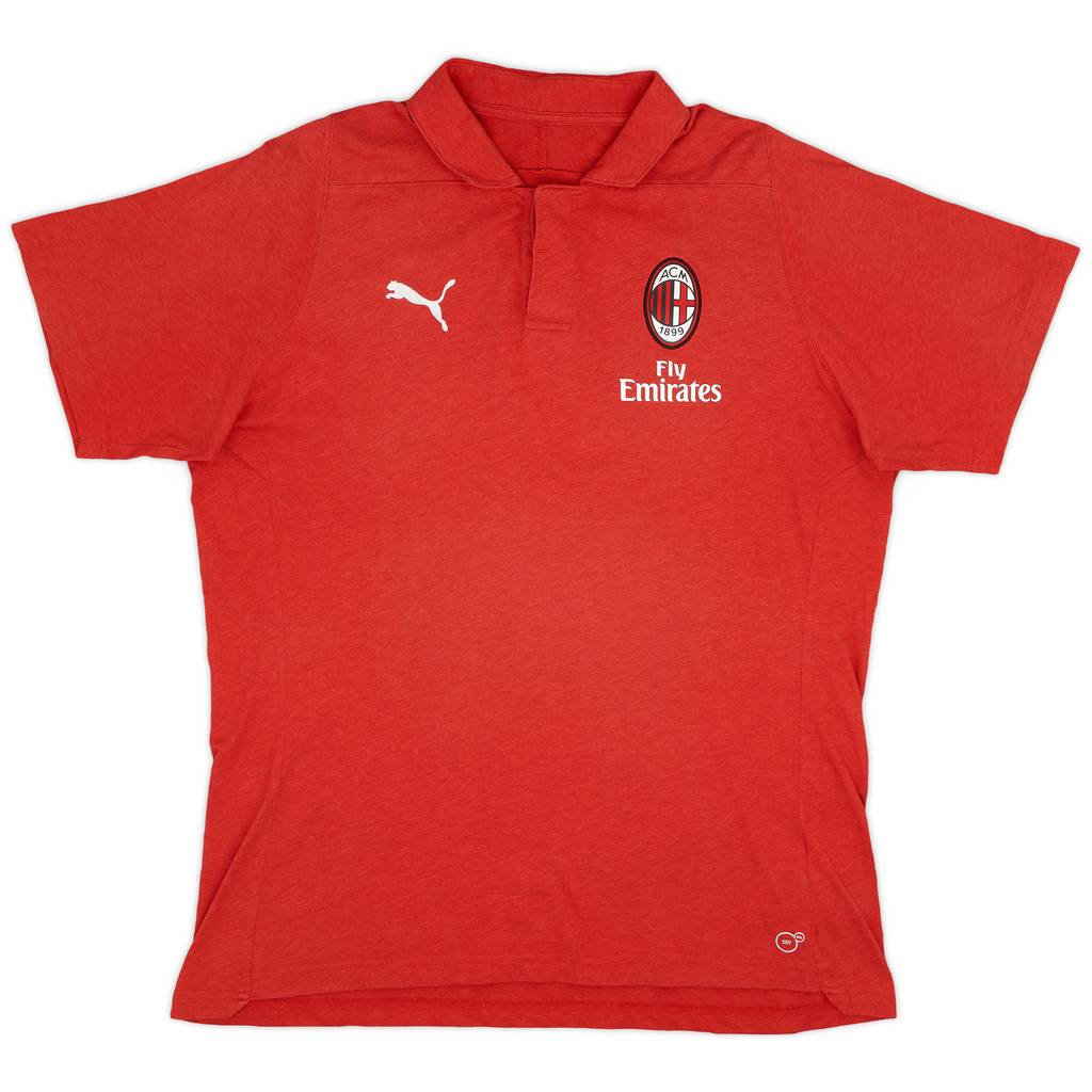 2018-19 AC Milan Puma Training Polo Shirt - 8/10 - (XL)
