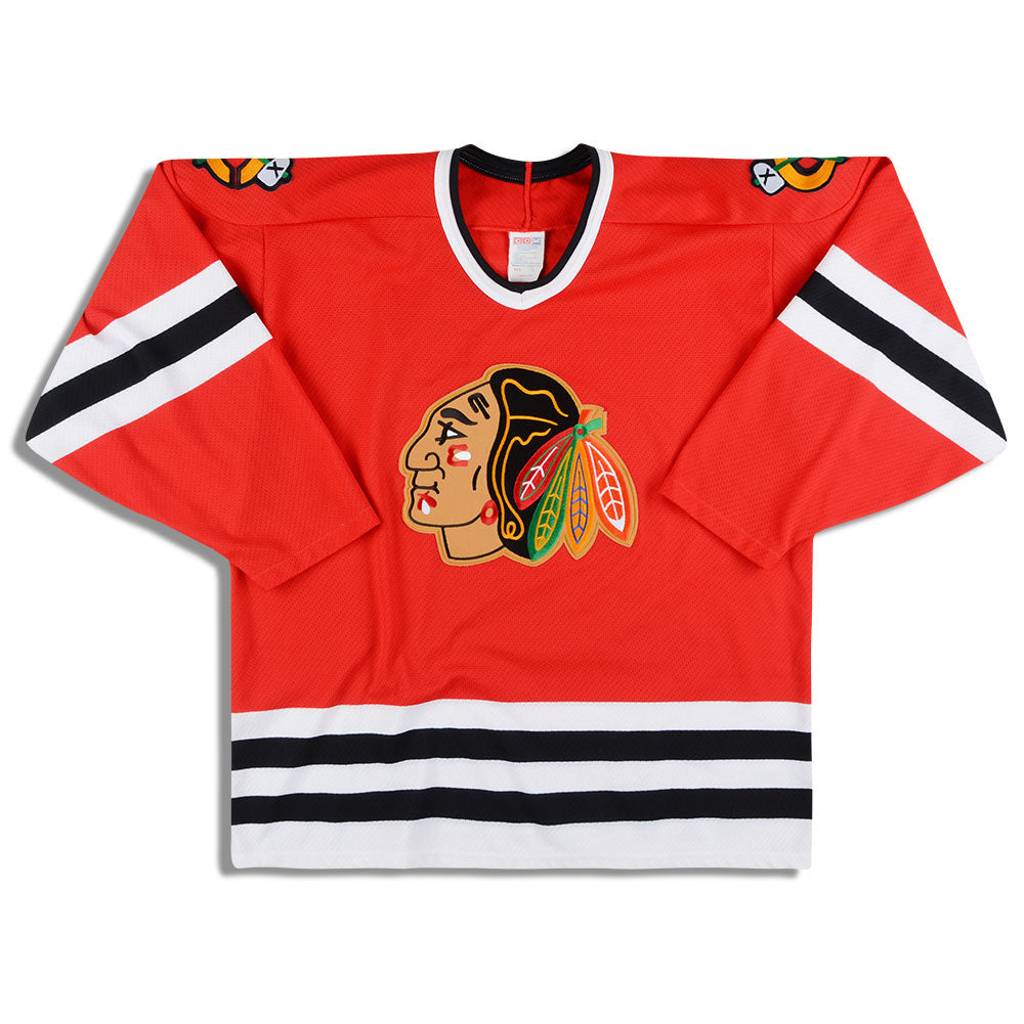 1990-96 Chicago Blackhawks CCM Jersey (Away) L