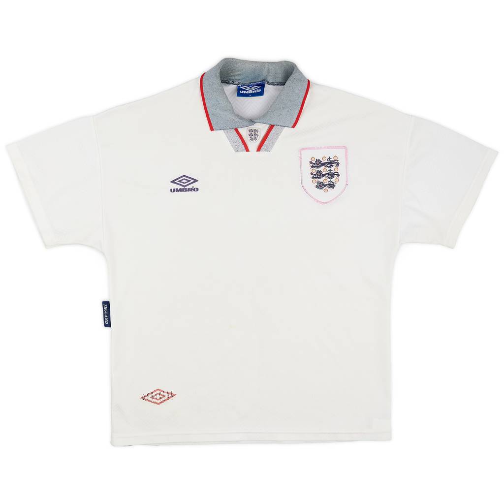 1993-95 England Home Shirt - 5/10 - (M)