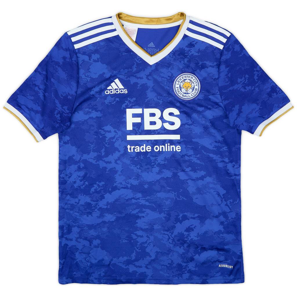 2021-22 Leicester Home Shirt - 10/10 - (L.Boys)