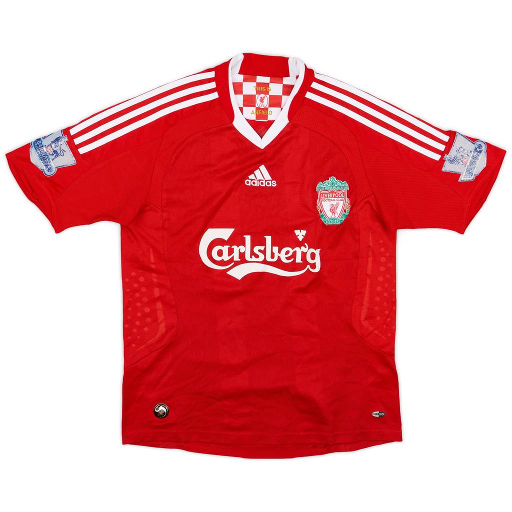 2008-10 Liverpool Home Shirt - 5/10 - (L.Boys)