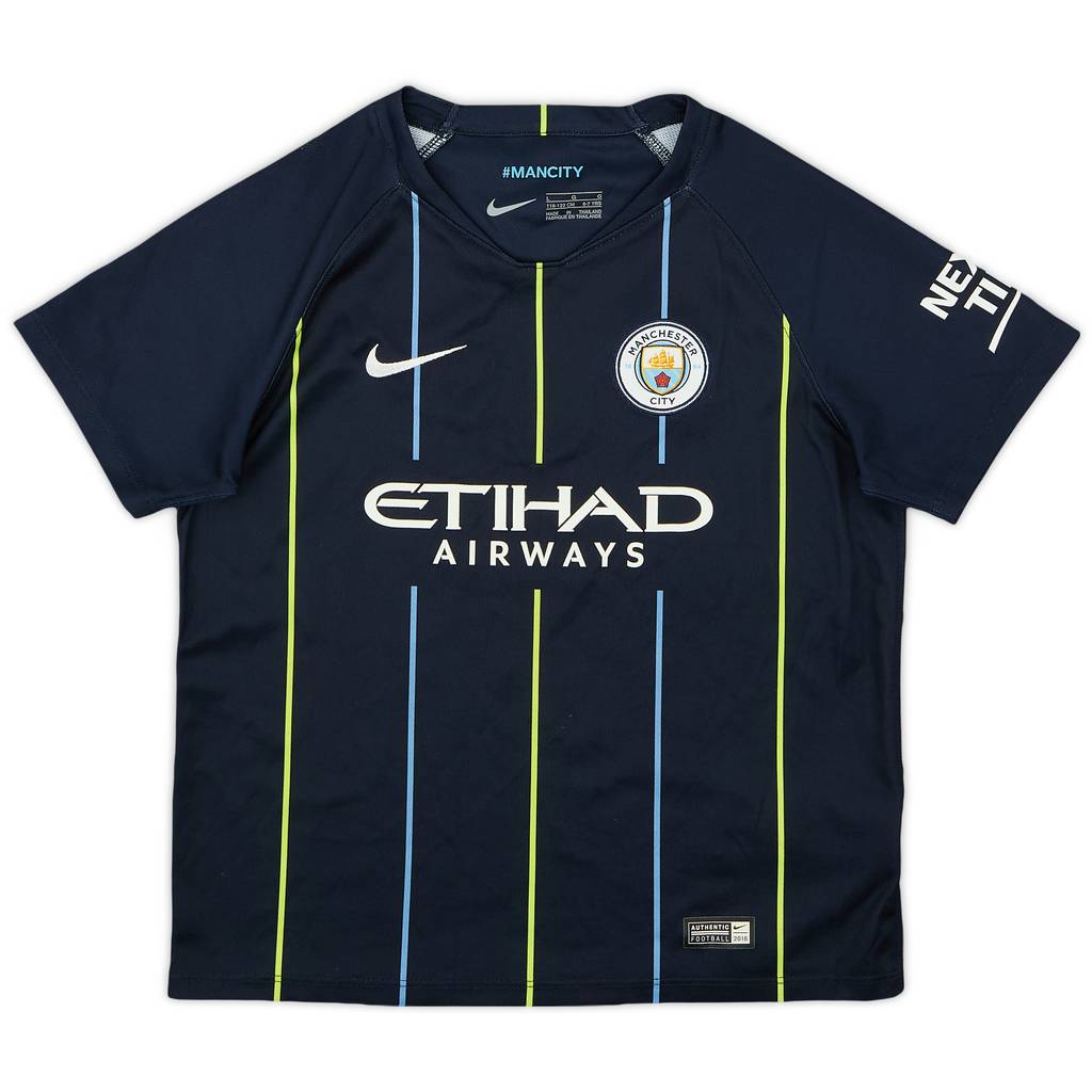 2018-19 Manchester City Away Shirt - 8/10 - (6-7 Years)