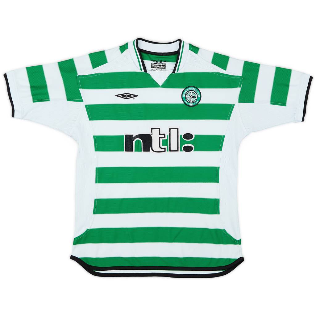 2001-03 Celtic Home Shirt - 6/10 - (L.Boys)