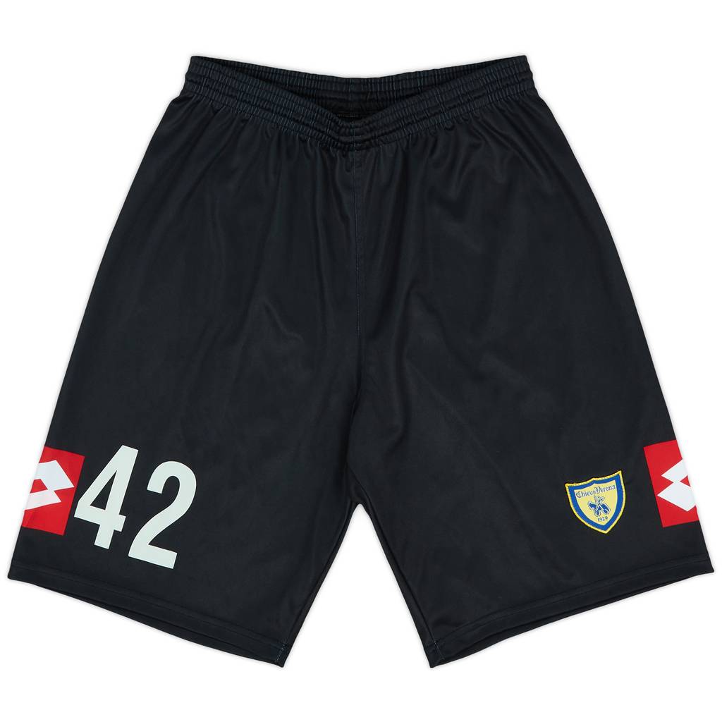2007-08 Chievo Verona GK Shorts #42 (Zappino)- 9/10 - (L)