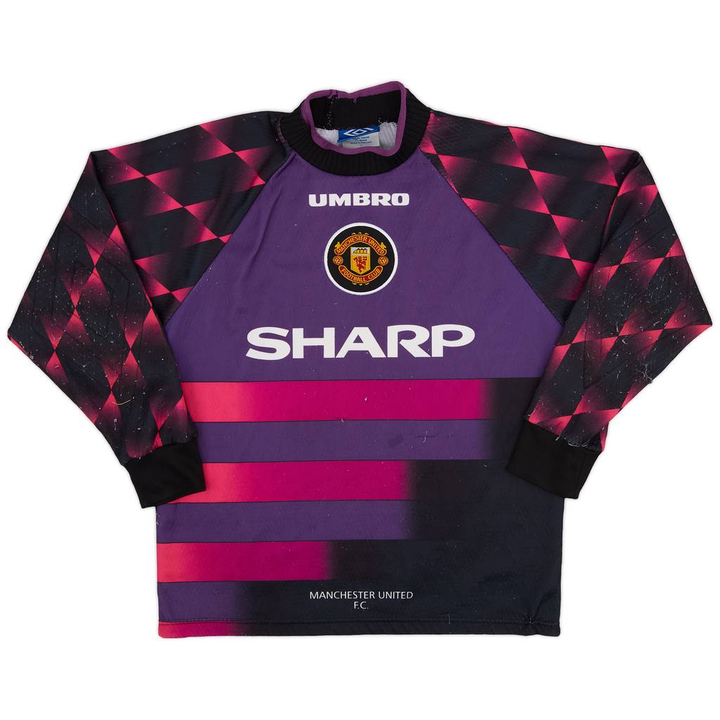 1996-97 Manchester United Purple GK Shirt - 5/10 - (Y)