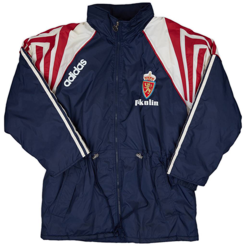 1995-96 Real Zaragoza adidas Padded Bench Coat - 8/10 - (M/L)