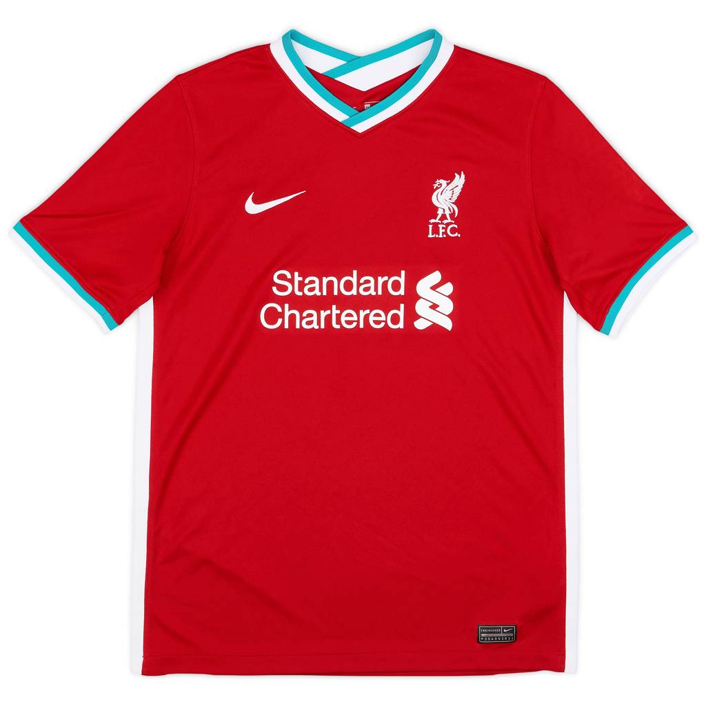 2020-21 Liverpool Home Shirt - 8/10 - (XL.Boys)