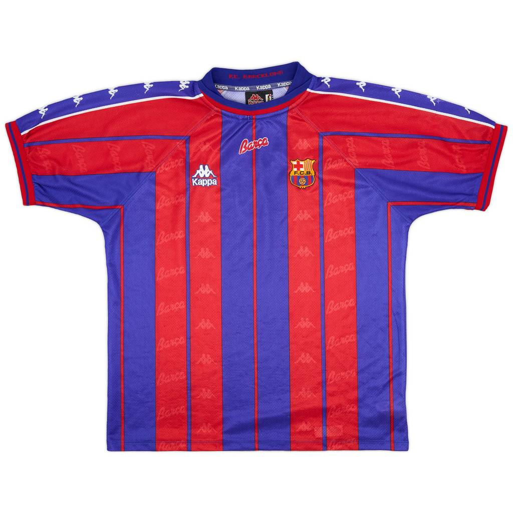 1997-98 Barcelona Home Shirt - 7/10 - (L)