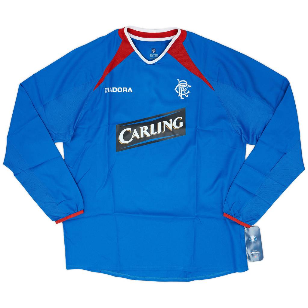 2003-05 Rangers Home L/S Shirt (L)
