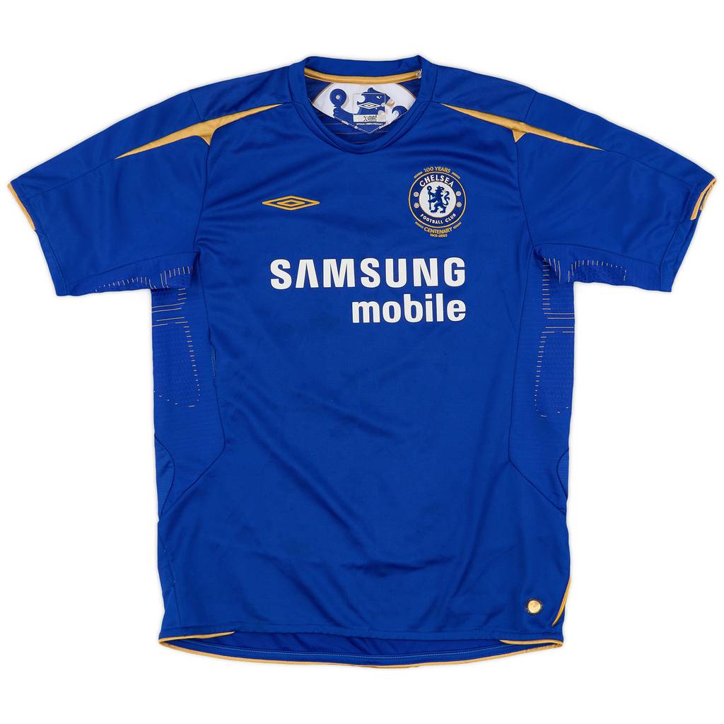 2005-06 Chelsea Centenary Home Shirt - 8/10 - (XL.Boys)