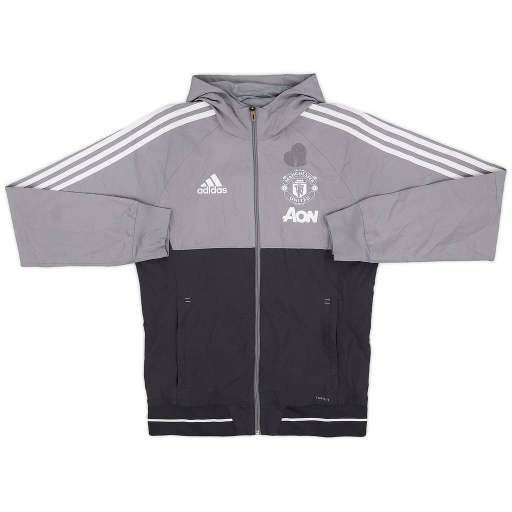 2017-18 Manchester United adidas Hooded Track Jacket - 5/10 - (S)