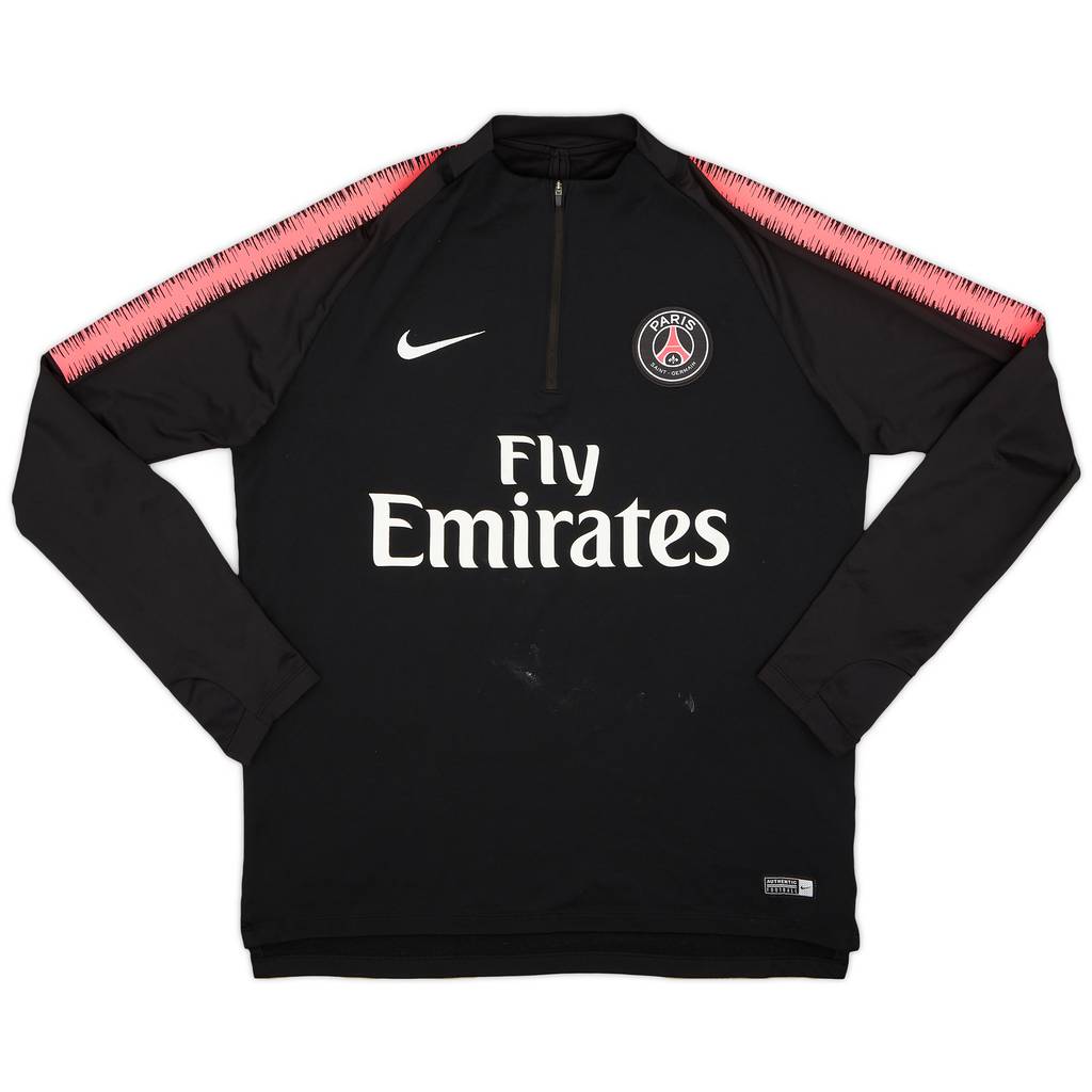 2018-19 Paris Saint-Germain Nike 1/4 Zip Drill Top - 6/10 - (L)