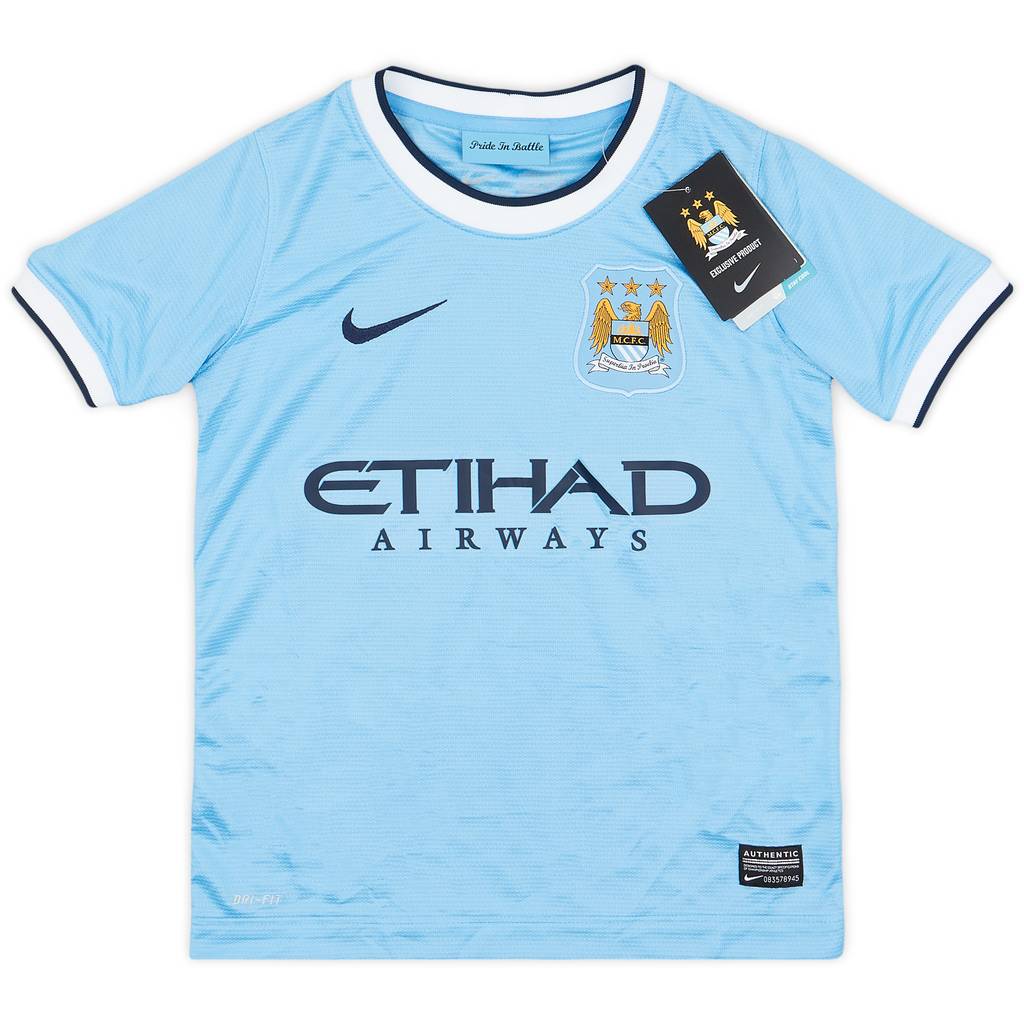 2013-14 Manchester City Home Shirt (S.Boys)