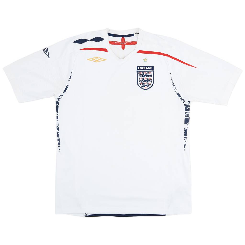 2007-09 England Home Shirt - 5/10 - (L)