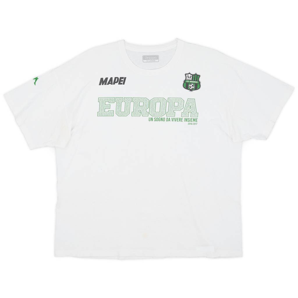 2016-17 Sassuolo Kappa Cotton Tee - 7/10 - (XL)