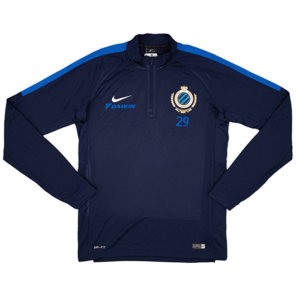 2016-17 Club Brugge Nike Player Issue 1/4 Zip Drill Top #29 - 9/10 - (M)