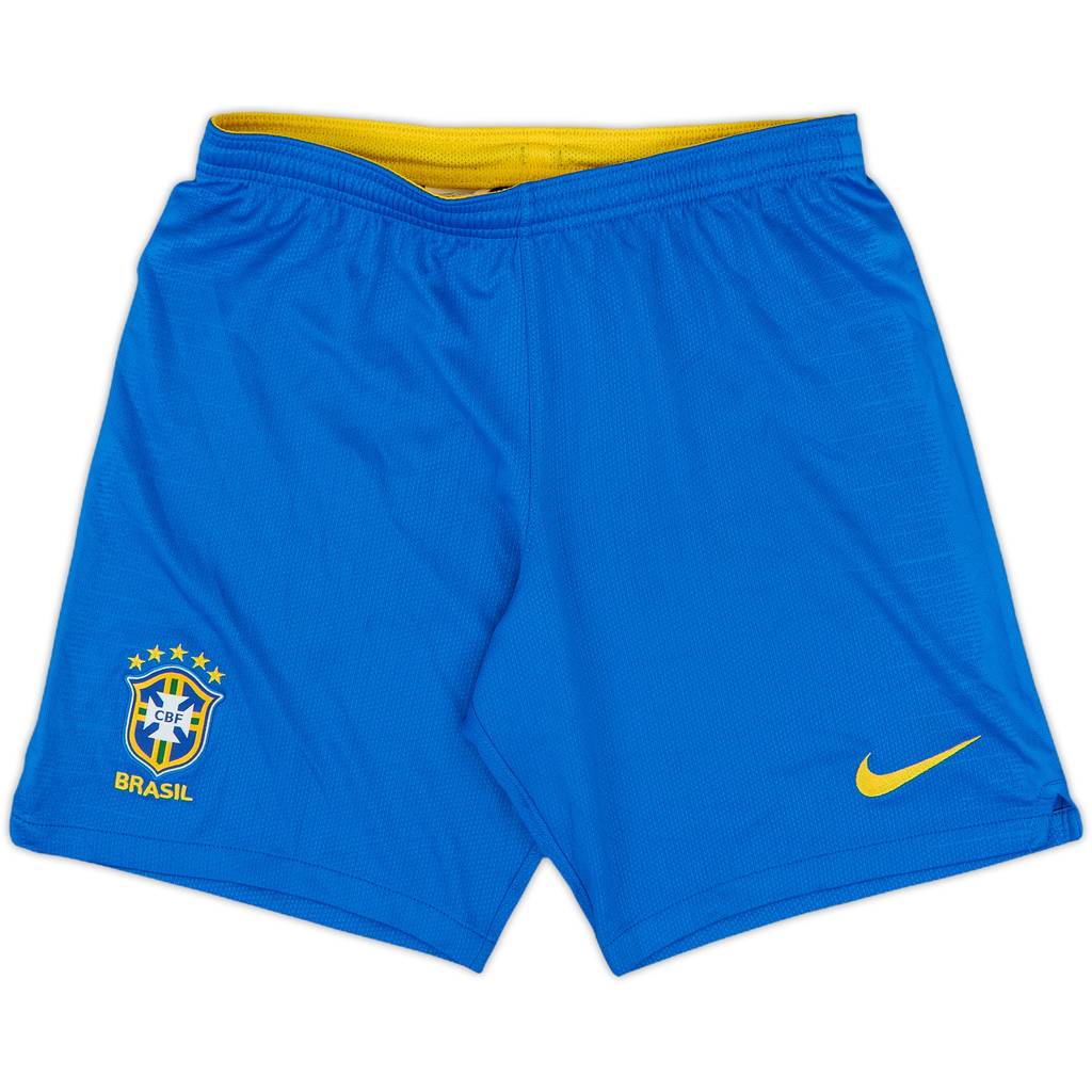 2018-19 Brazil Home Shorts - 9/10 - (S)