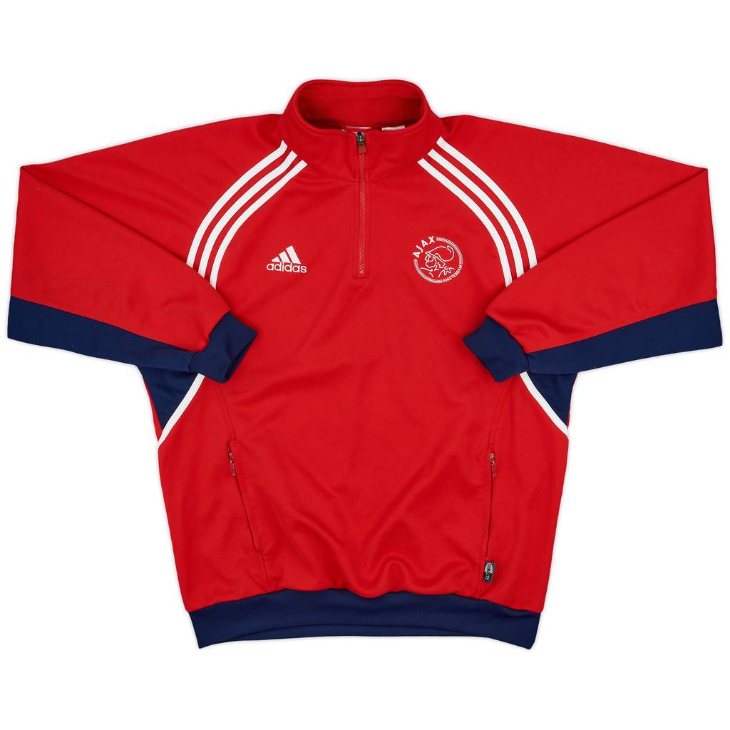 2000-01 Ajax adidas 1/4 Zip Sweat Top - 6/10 - (L/XL)
