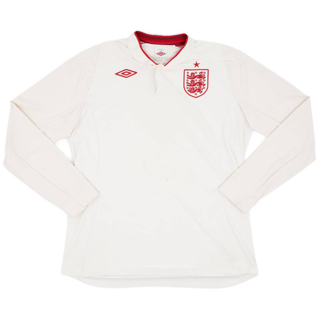 2012-13 England Home L/S Shirt - 6/10 - (L)