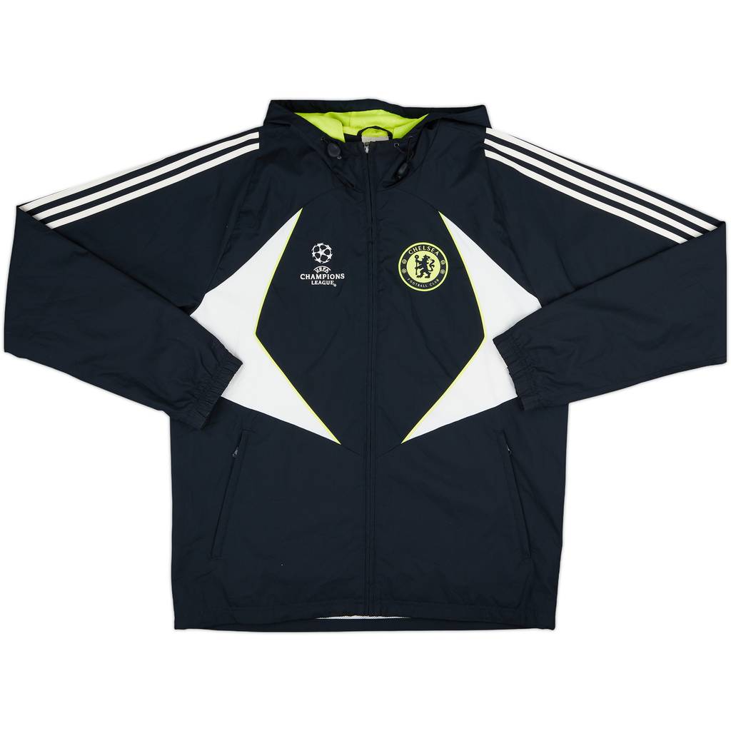 2007-08 Chelsea adidas CL Hooded Track Jacket - 8/10 - (M/L)