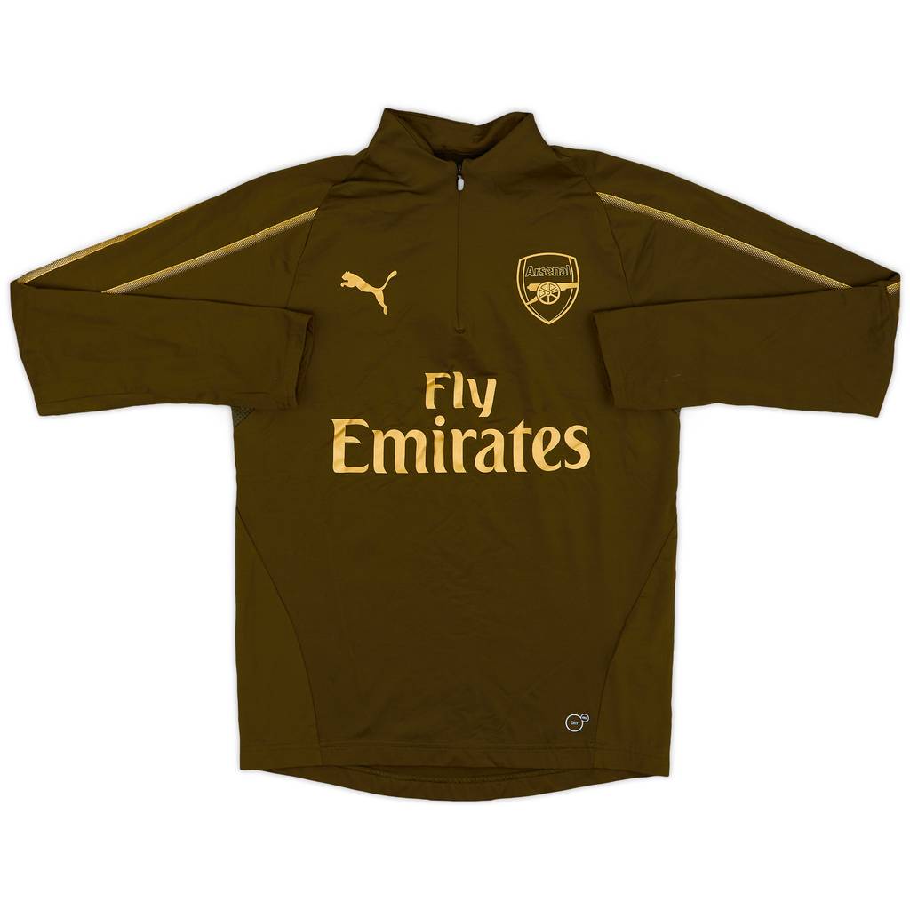 2017-18 Arsenal Puma 1/4 Zip Training Top - 9/10 - (XL)