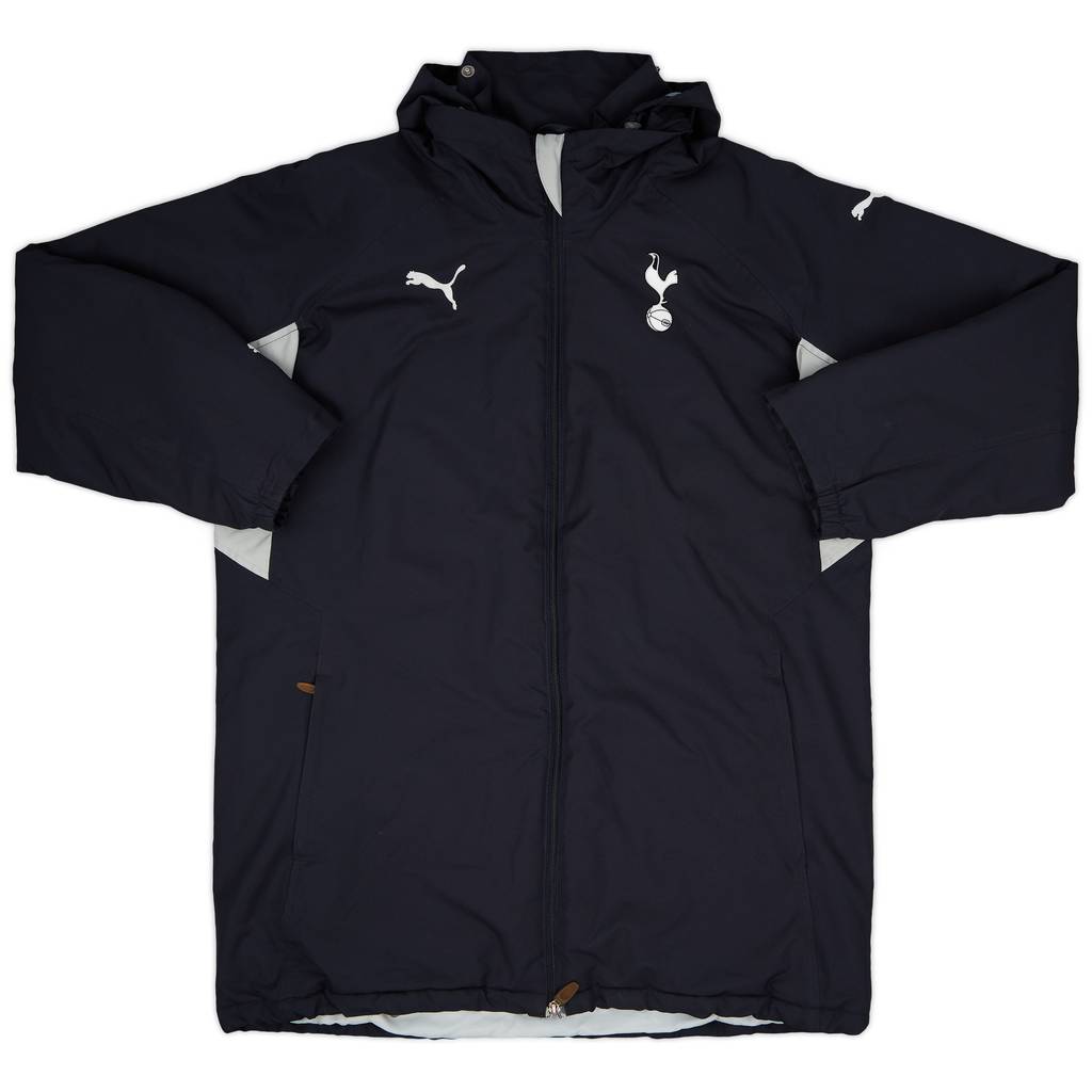 2009-10 Tottenham Puma Hooded Padded Bench Coat - 9/10 - (M)
