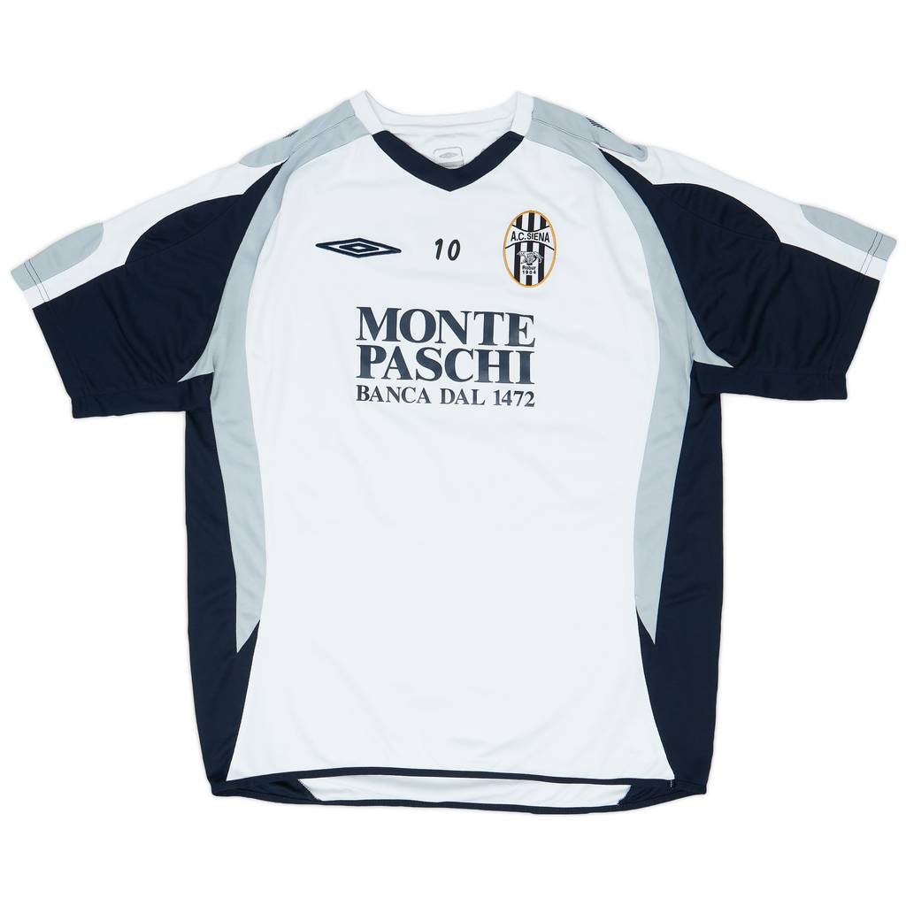 2007-08 Siena Umbro Player Issue Training Shirt #10 - 8/10 - (XL)