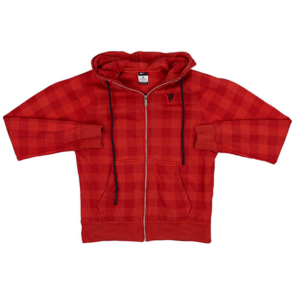2012-13 Manchester United Nike Hooded Sweat Top - 7/10 - (M)