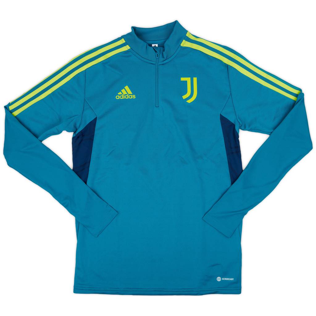 2022-23 Juventus adidas 1/4 Zip Training Top - 9/10 - (S)