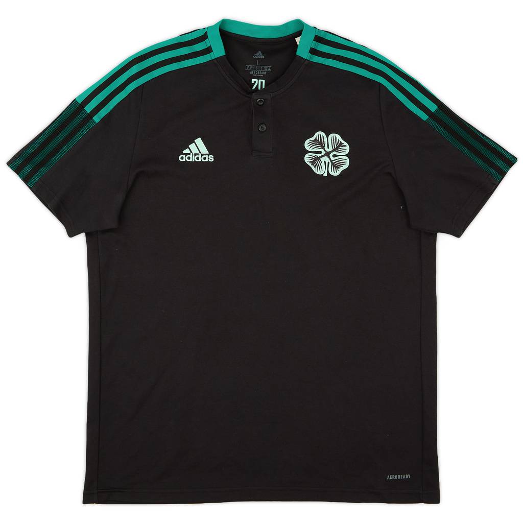 2021-22 Celtic adidas Polo Shirt - 9/10 - (L)