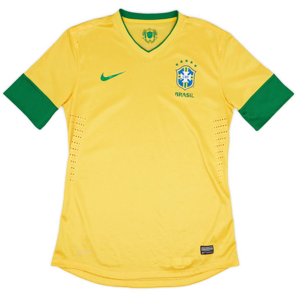 2012-13 Brazil Authentic Home Shirt - 5/10 - (L)