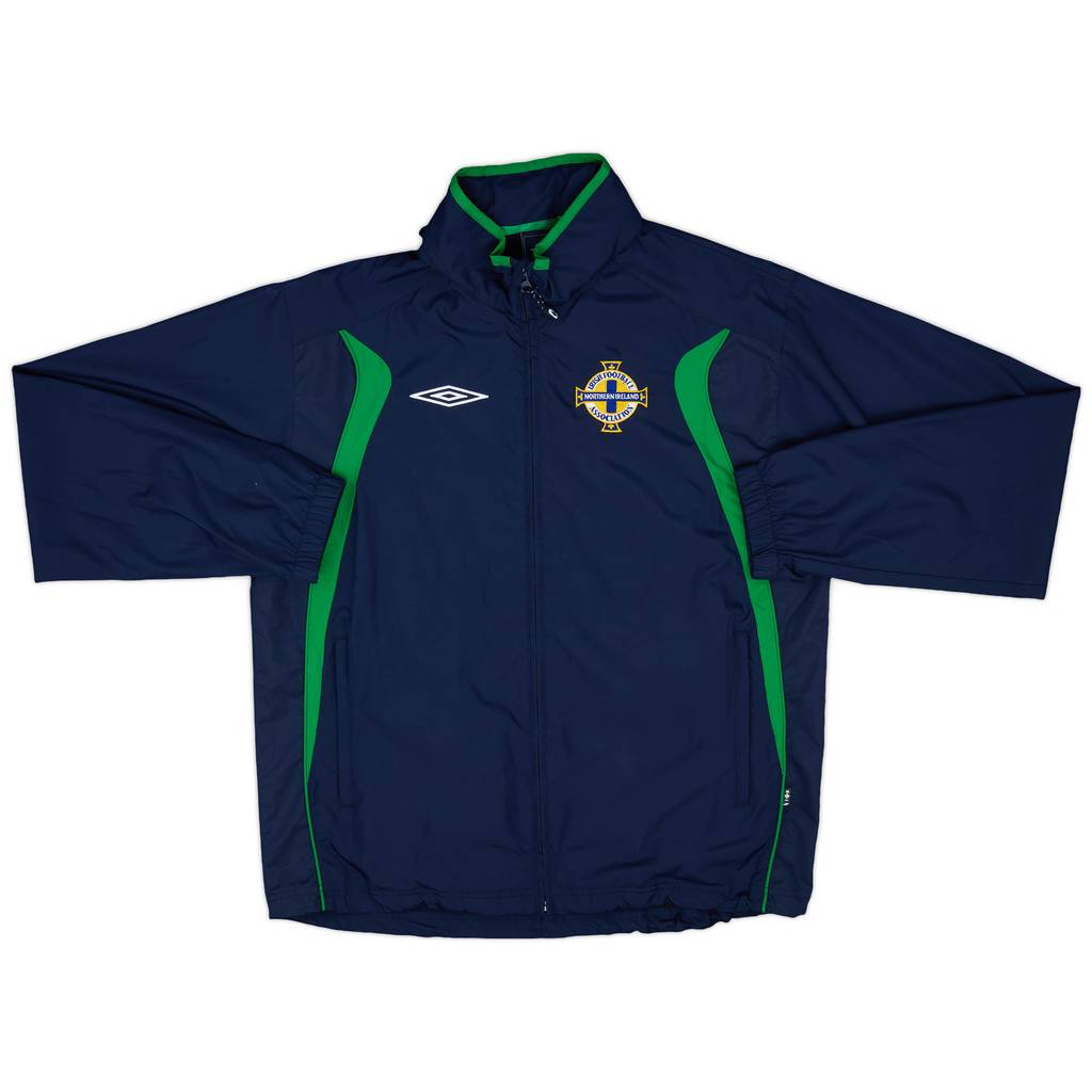 2007-08 Northern Ireland Umbro Hooded Rain Jacket - 8/10 - (L)