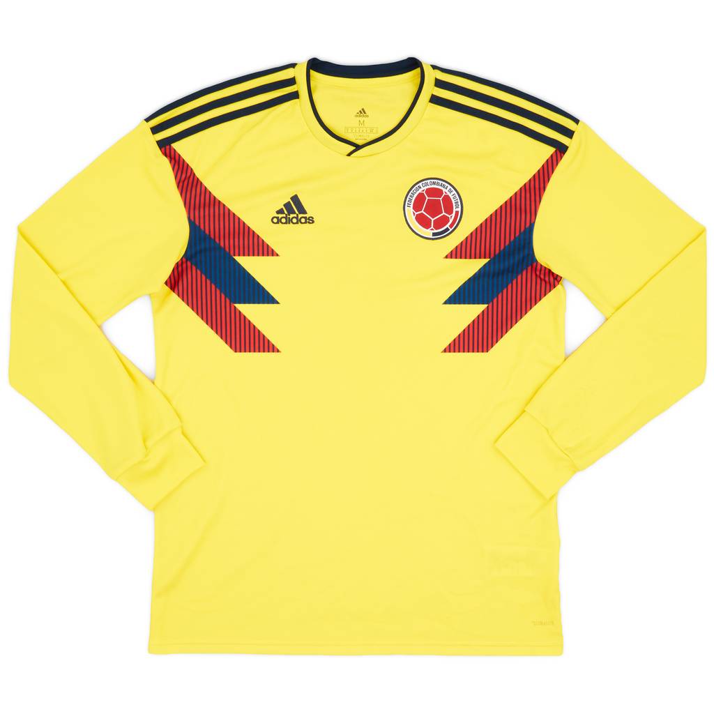 2018-19 Colombia Home L/S Shirt - 8/10 - (M)