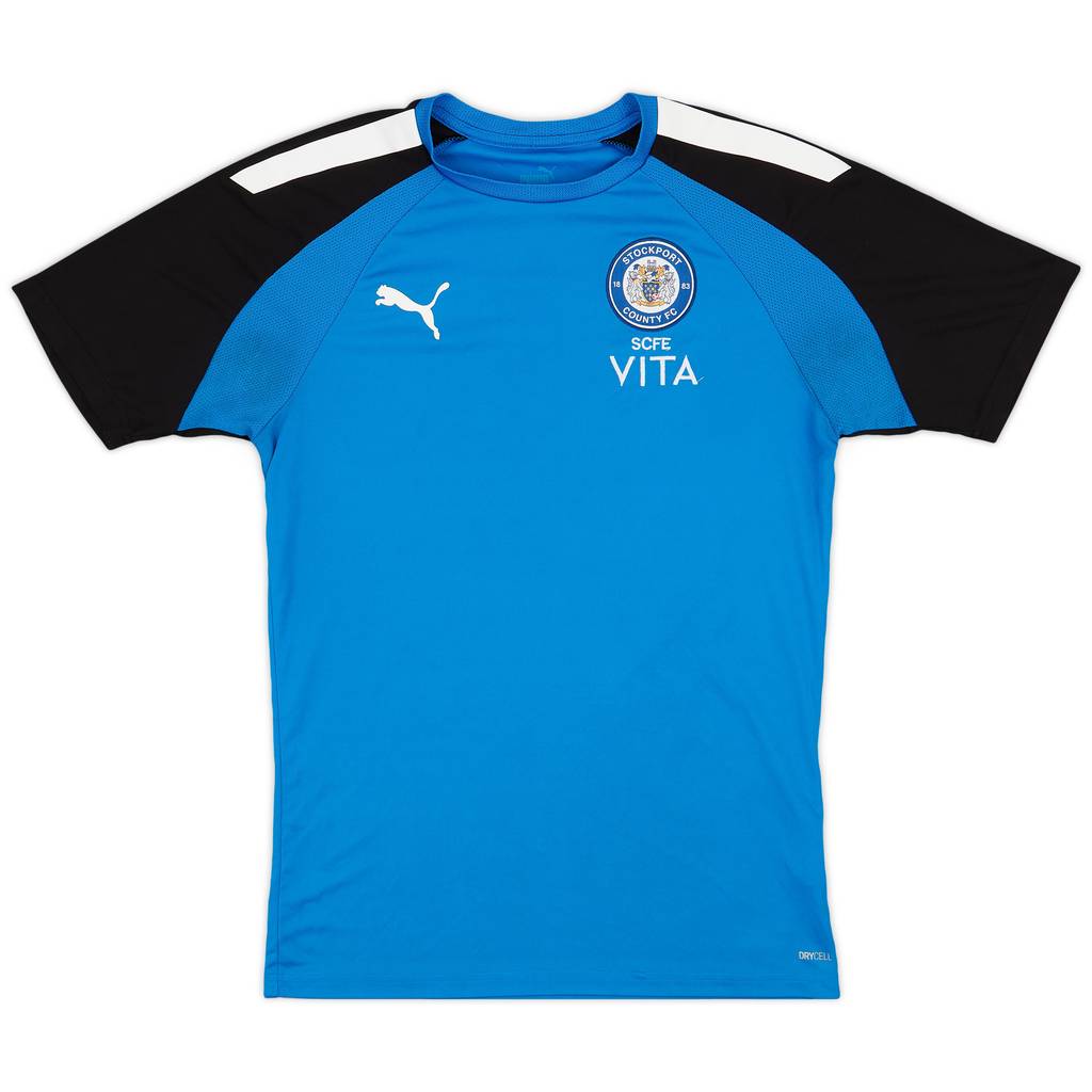2020-21 Stockport 'Football Education' Puma Training Shirt - 9/10 - (S)