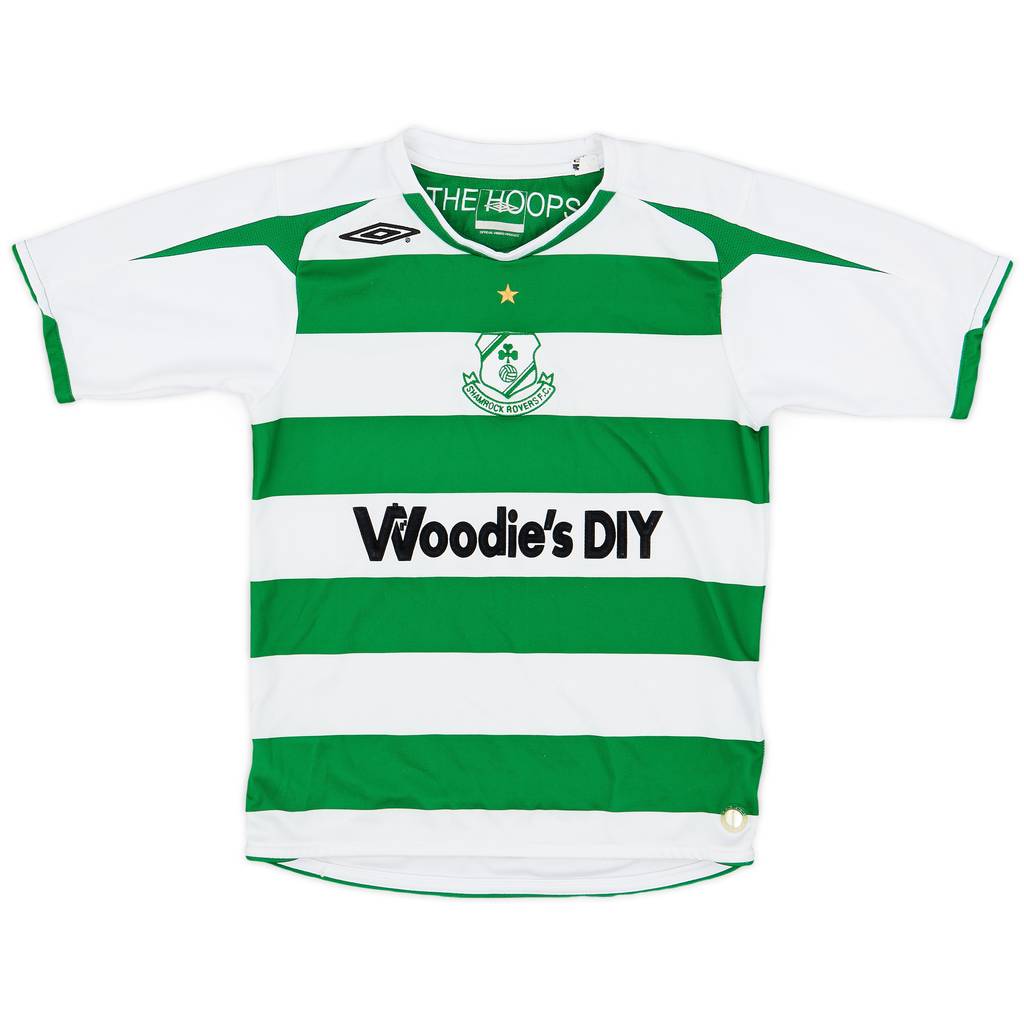 2007-09 Shamrock Rovers Home Shirt - 7/10 - (S.Boys)